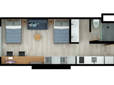 SERVICIO DE  HABITACIONES EN RESIDENCIAS EN BOGOTÁ
