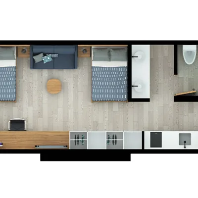 Habitación Estándar Twin - En el Centro Internacional de Bogotá